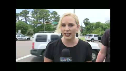 Reporter Cuts Interview Short When Gunfire Heard At Active Police Standoff