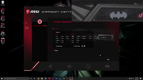 How to change the display on the MSI x570 godlike mother Board