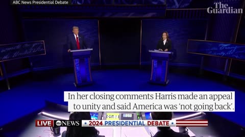 Harris v Trump: highlights of the US presidential election debate