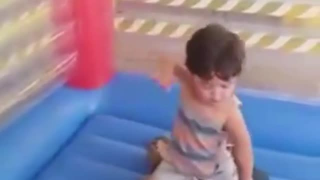 Kid playing WWE with hilarious action🤣😁😂 | funniest video ever