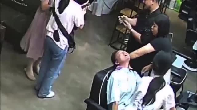 Sudden medical need for help at the saloon