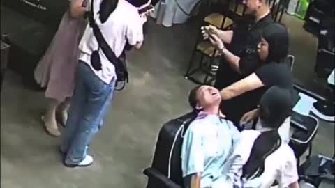 Sudden medical need for help at the saloon