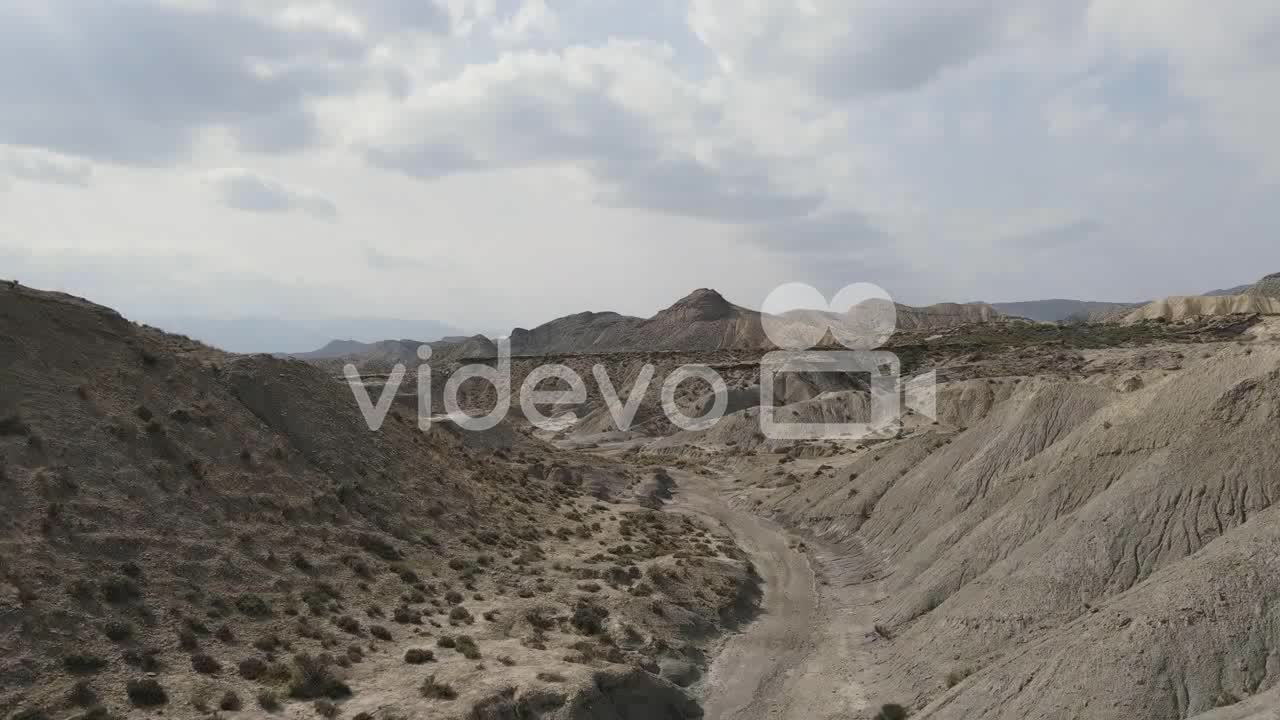 Aerial View Of Desert Valley