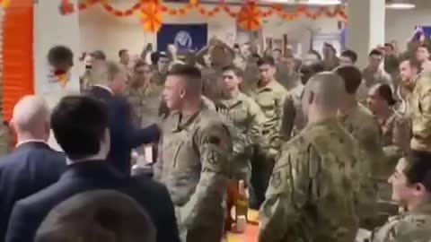President Trump Visits the Special Guard in Washington DC