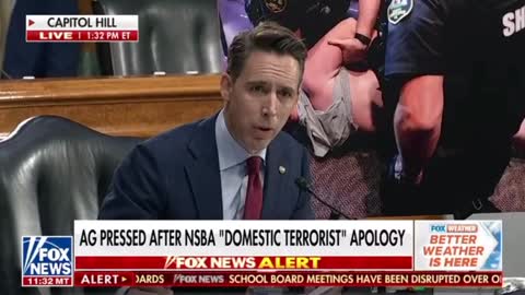 Josh Hawley Absolutely Roasts AG Garland Who Has Labeled Concerned Parents As Domestic Terrorists