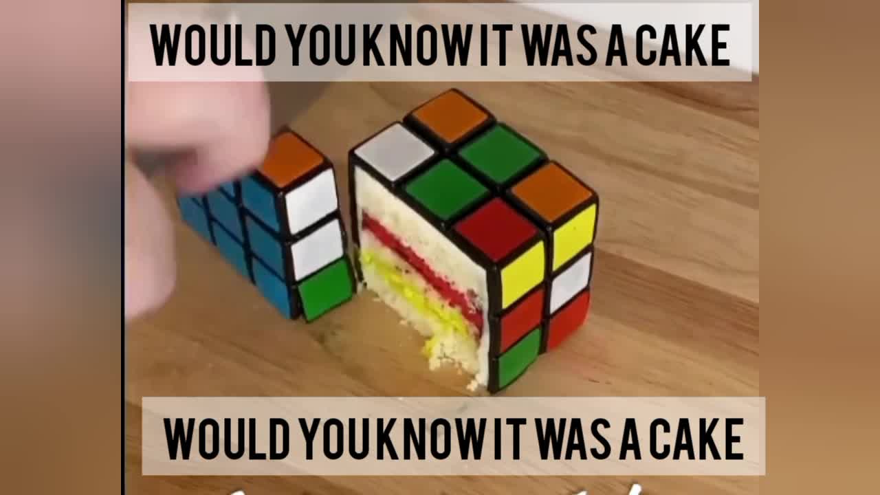 would you know it was a cake