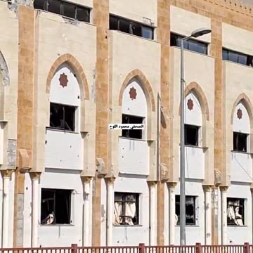 Mosque in Gaza camp damaged during Israeli bombing