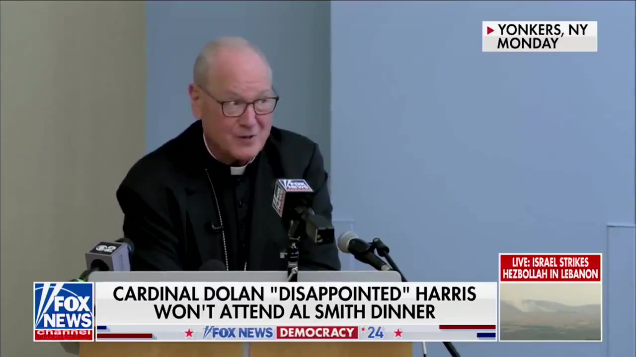 Cardinal Dolan mocks Kamala Harris for skipping the Al Smith Dinner