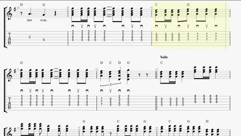 How to play I Fought the Law on guitar