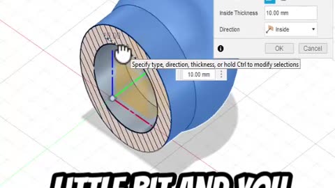 Fusion360: Shell #3dprinting