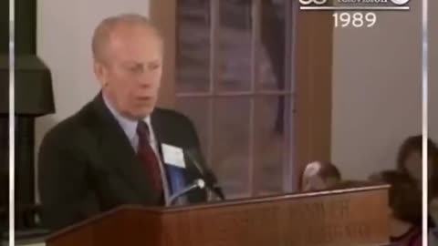 "PREDICTING" HOW THE UNITED STATES WOULD GET ITS FIRST FEMALE PRESIDENT - GERALD FORD IN 1989