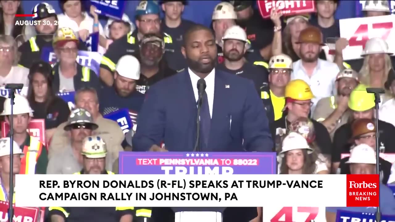 Byron Donalds Slams Kamala Harris Over CNN Interview At Trump Rally_ ‘We Waited 40 Days For That_’