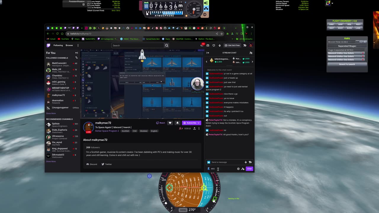 (Linux) KSP1 JNSQ modded Day 1! AMA OpenChat