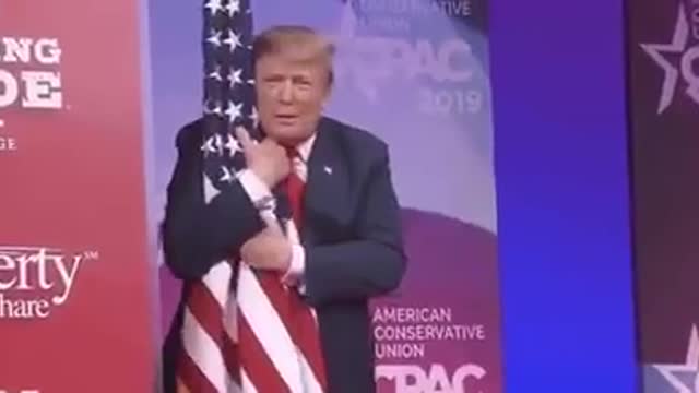 Breaking news: trump and the flag