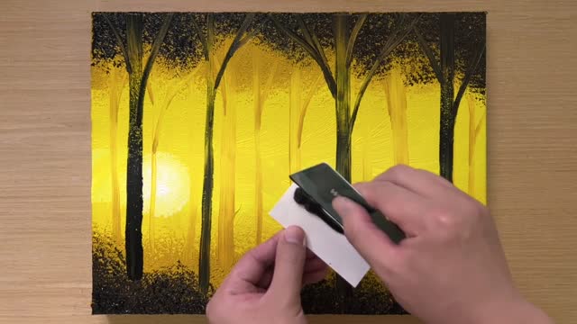 deep woods painting | drawing forest