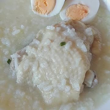 Easy Rice Porridge with Chicken and Egg Recipe 🥚 🐔 👩‍🍳 #porridge #food #cooking #recipe #howto