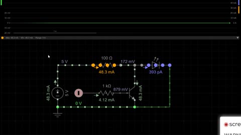 0005. NOT Gate with transistor FALSE