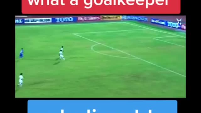 Unbelievable goal by the Goalkeeper