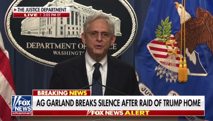 Attorney General Merrick Garland confesses he approved the FBI raid of Trump’s private residence