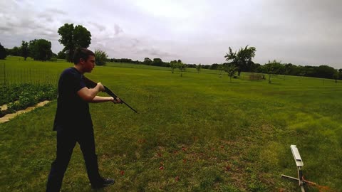 My Son Shooting Clay Pigeons