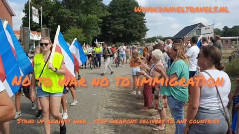 major Protest at small Dutch village 🇳🇱 citizens & farmers say no to mega asylum center