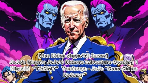 [Joe Biden sings/AI Cover] JoJo's Bizarre Adventure OP1 HiroakiTOMMYTominaga - Sono Chi no Sadame