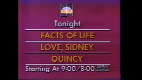 June 23, 1982 - NBC Promos for Prime Time & Late Night Shows