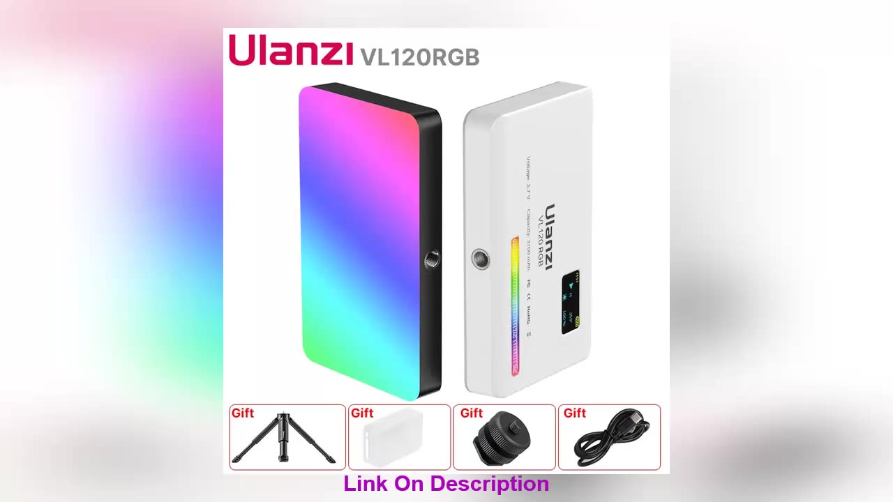 Best Seller Ulanzi VL120 RGB Compact Video Light with D