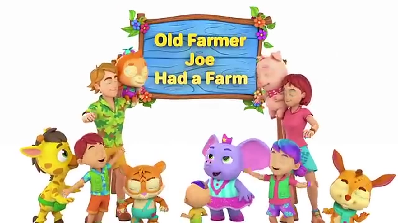 Old Farmer Joe Had A Farm | Joe's Farm Song For Kids | Nursery Rhymes and Baby Songs with Zoobees