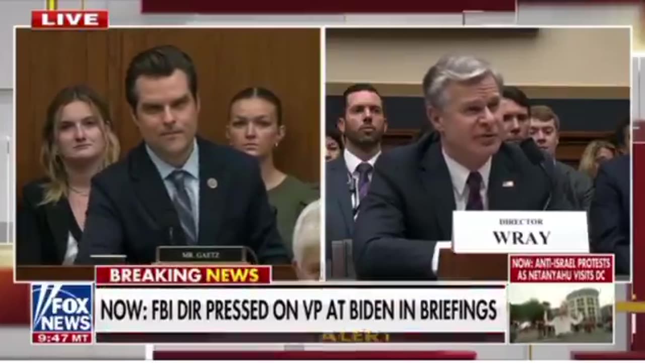 Rep Matt Gaetz hammers on Joe Biden during questioning of Chris Wray