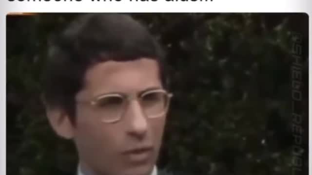 Fauci in 80s saying kids can get AIDS being close to someone who has AIDS