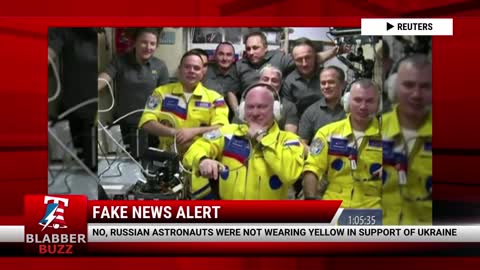 No, Russian Astronauts Were Not Wearing Yellow In Support Of Ukraine