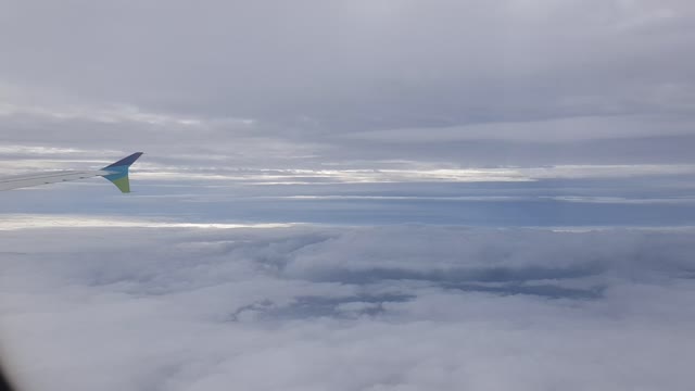 The sky seen from the plane going to Jeju Island