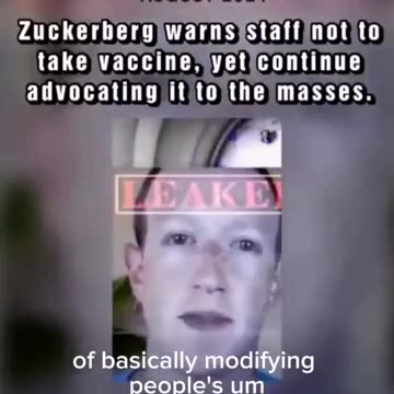 Zuckerberg Warns Facebook Staff that mRNA Vaccines Modify DNA