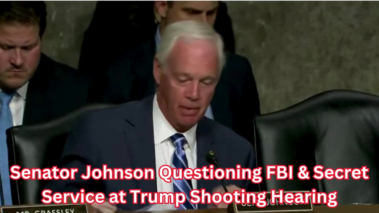 Senator Johnson Questioning FBI & Secret Service at Trump Shooting Hearing