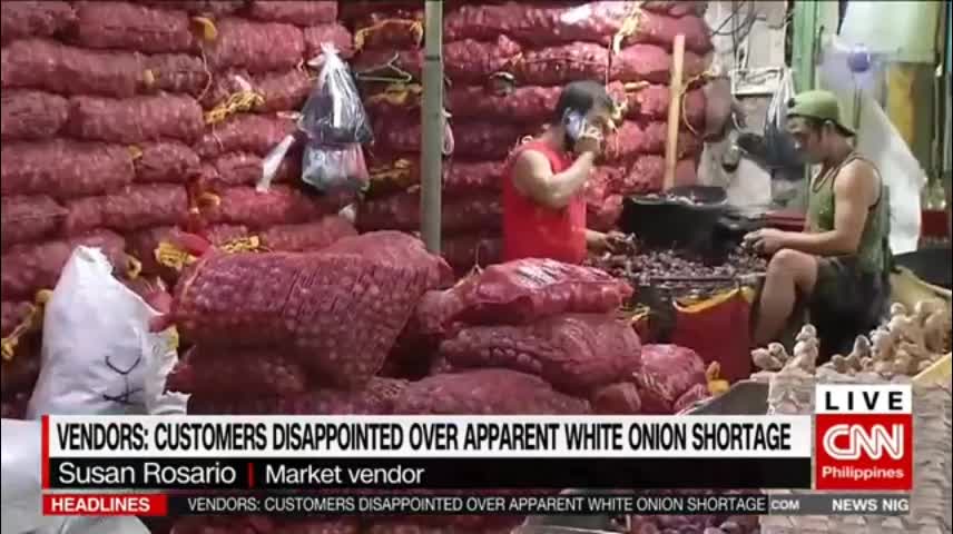 Vendors- Customers disappointed over apparent white onion shortage - News Night