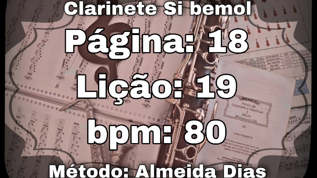 Página: 18 Lição: 19 - Clarinete Si bemol [80 bpm]