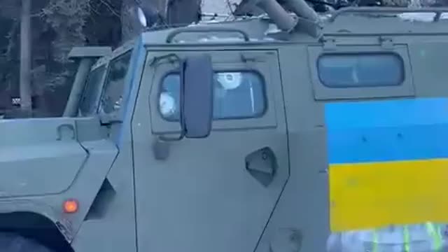 Ukrainian Forces Using Captured Russian Tiger-M Vehicle