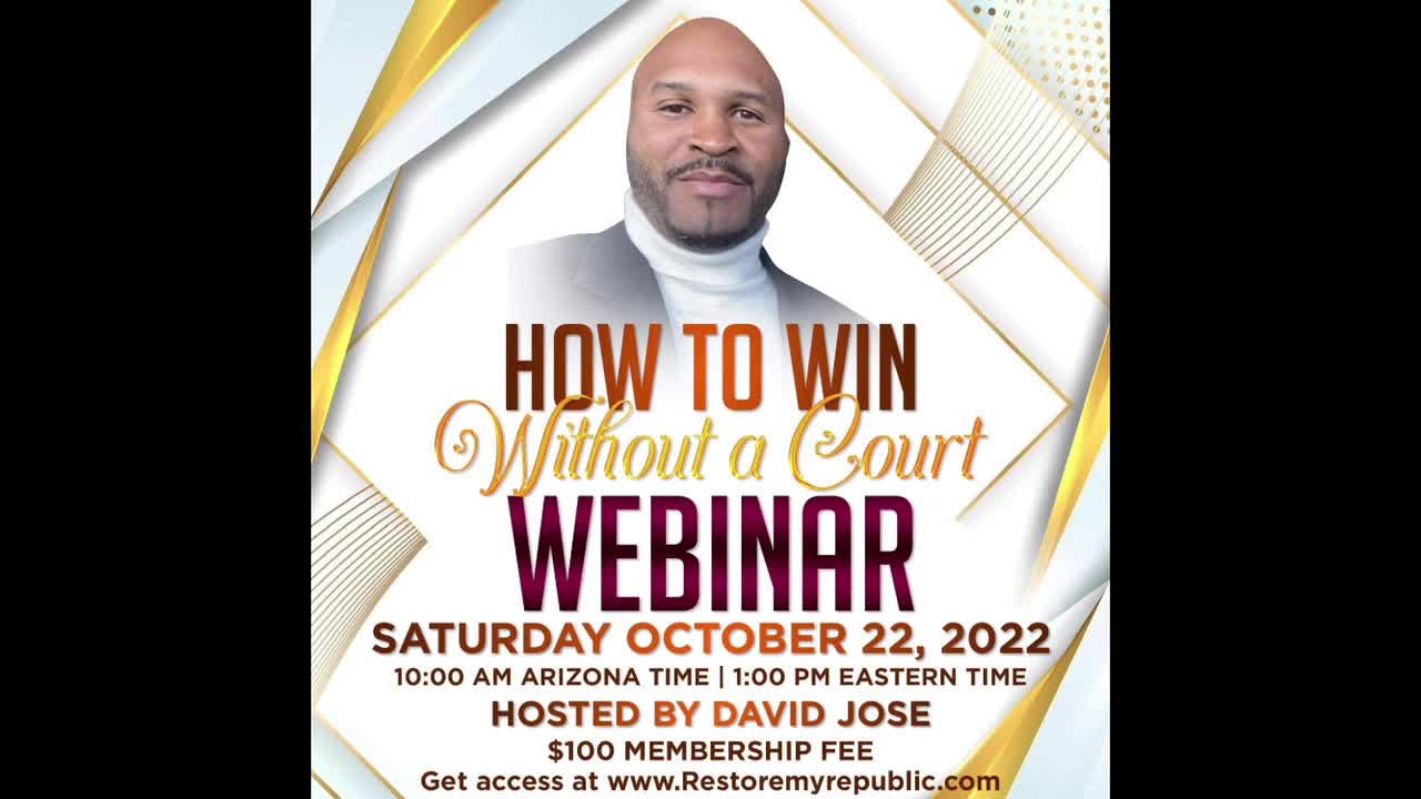 Powerful webinar 10-22 How to Win Without a Court