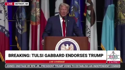 Tulsi Gabbard Endorsement for Donald Trump 8/26/24