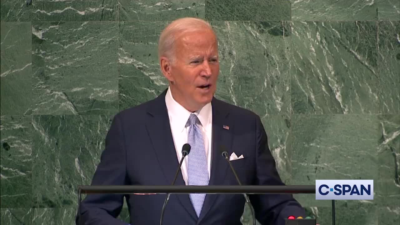 Biden At The UN Being Direct About The Competition Between The US And China