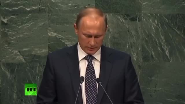 2015 Präsident Putin bei den " Vereinten Nationen ".