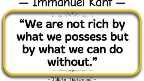 We are not rich...