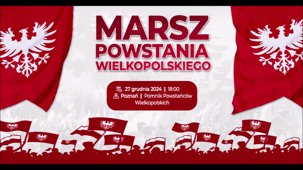 Aktualności Narodowe (23.12.2024): Marsz Powstania Wielkopolskiego, projekcje filmu "Gietrzwałd"