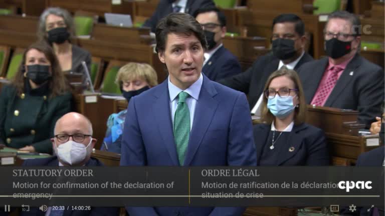 Emergencies Act Debates - Feb17-22 -Part 1 🔴 Justin Trudeau (L)