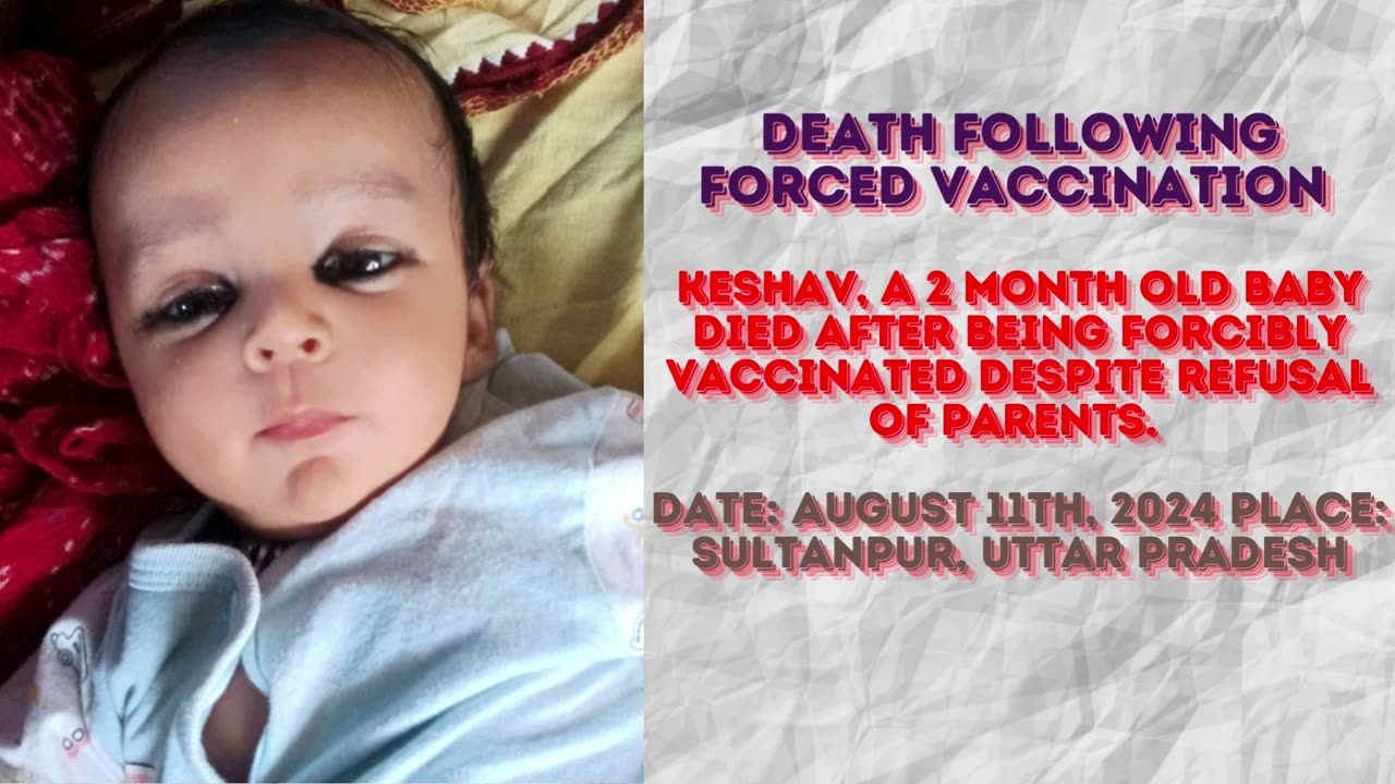 2 month old baby died after being forcibly vaccinated despite refusal of parents