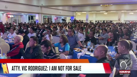 I am not for sale! —Atty. Vic Rodriguez