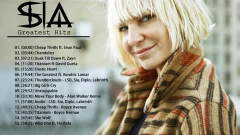 SIA,SIA Greatest Hits Full Album 2020 - SIA Best Songs Playlist 2020