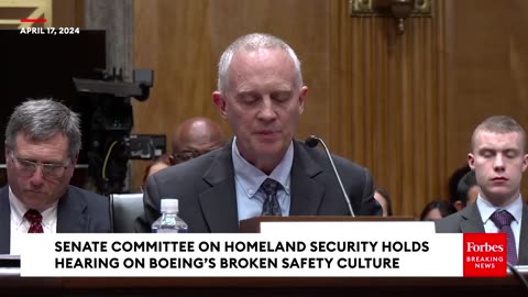 "BOEING airline whistleblower testifies before senate homeland security committee"