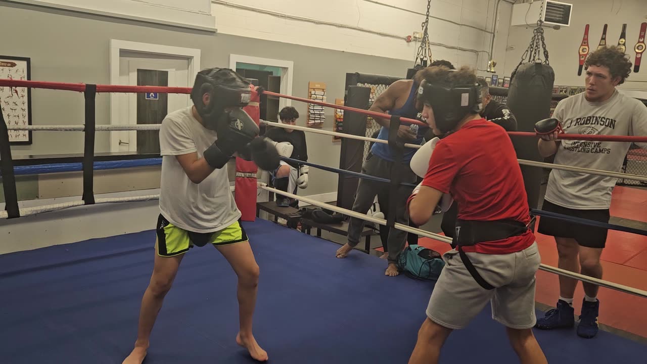 Joey sparring Eddie 1. 10/8/24